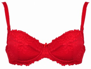 Czerwony biustonosz push-up Ella II